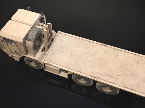 Military Truck V1 - Flatbed 3D 模型