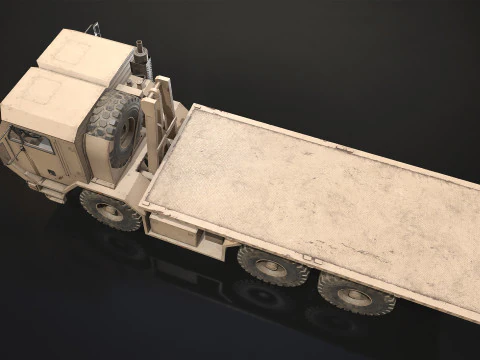 Military Truck V1 - Flatbed 3D Model