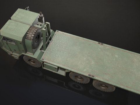 Military Truck V1 - Flatbed 3D 模型