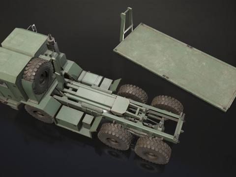 Military Truck V1 - Flatbed 3D 模型