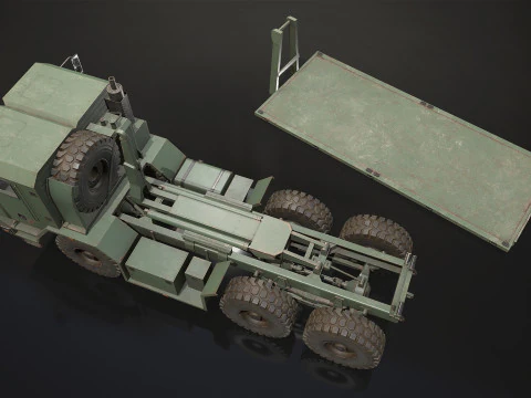 Military Truck V1 - Flatbed 3D Model