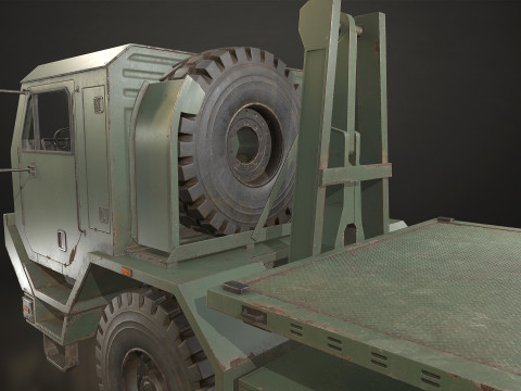 Military Truck V1 - Flatbed 3D 模型