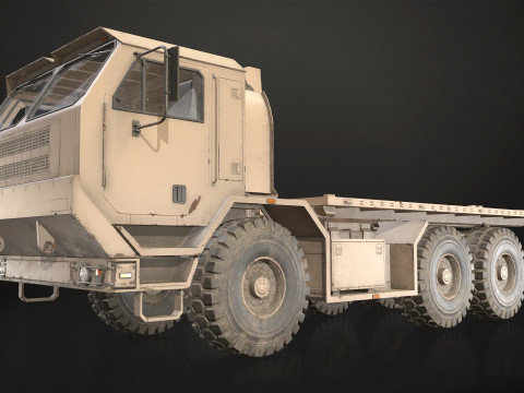 Military Truck V1 - Flatbed 3D 模型