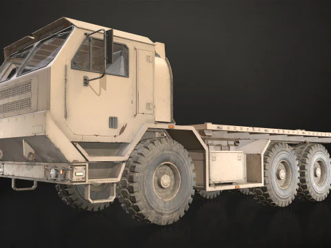 Military Truck V1 - Flatbed 3D Model