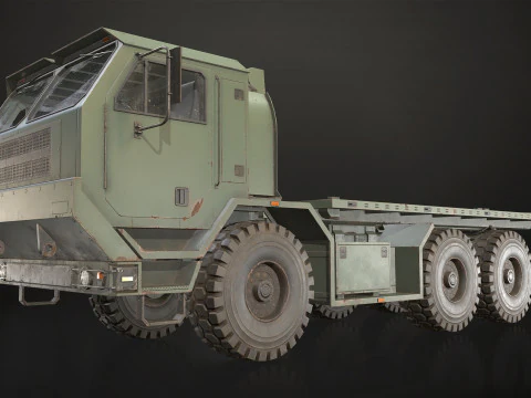 Military Truck V1 - Flatbed 3D Model