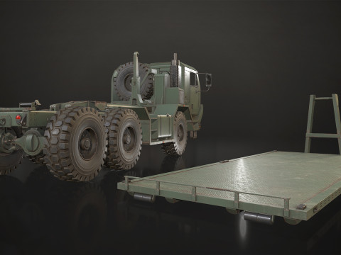 Military Truck V1 - Flatbed 3D 模型
