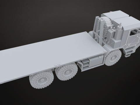 Military Truck V1 - Flatbed 3D 模型