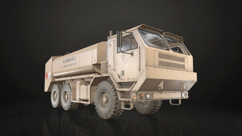Military Truck V1 - Tanker Modelo 3D .c4d .max .obj .3ds .fbx .stl .blend 