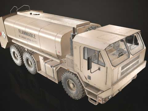 Military Truck V1 - Tanker Modelo 3D