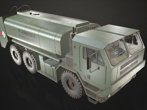 Military Truck V1 - Tanker Modelo 3D
