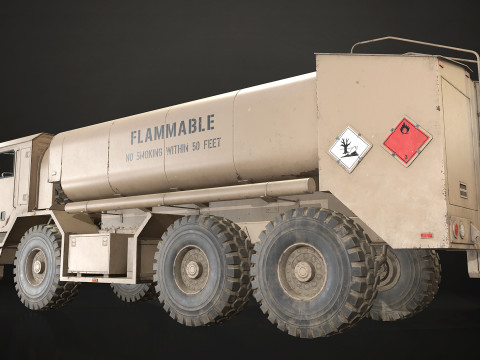 Military Truck V1 - Tanker Modelo 3D
