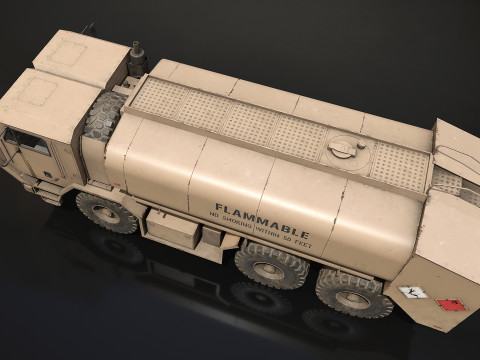 Military Truck V1 - Tanker Modelo 3D