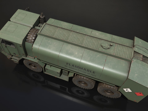 Military Truck V1 - Tanker Modelo 3D