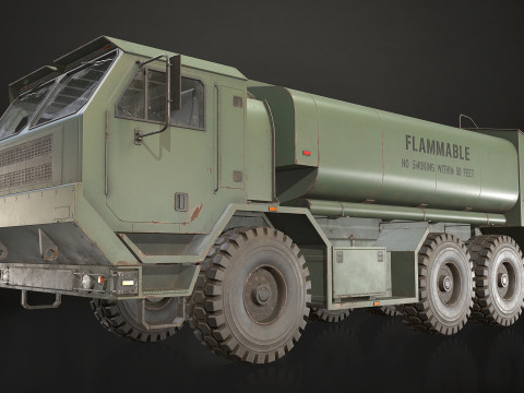 Military Truck V1 - Tanker Modelo 3D