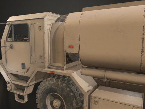 Military Truck V1 - Tanker Modelo 3D