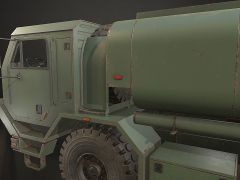 Military Truck V1 - Tanker Modelo 3D