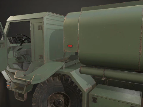 Military Truck V1 - Tanker 3D Model