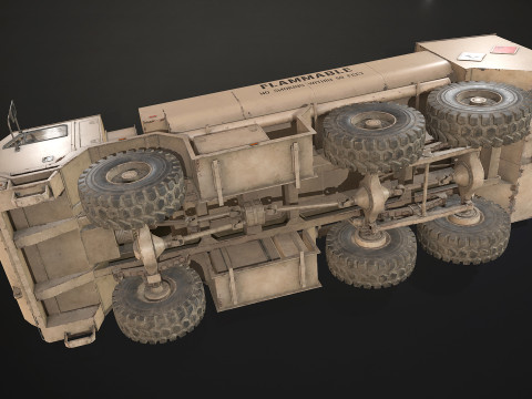 Military Truck V1 - Tanker Modelo 3D