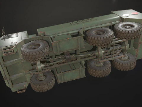 Military Truck V1 - Tanker 3D Model