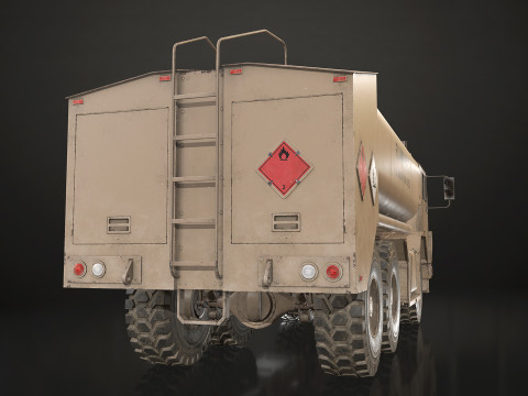 Military Truck V1 - Tanker Modelo 3D