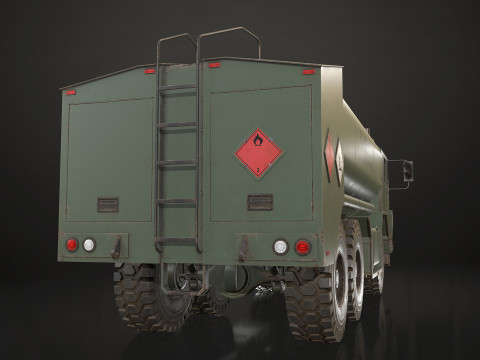 Military Truck V1 - Tanker Modelo 3D