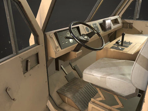 Military Truck V1 - Tanker 3D Model