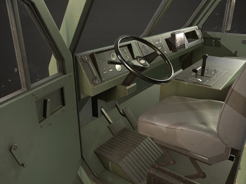 Military Truck V1 - Tanker Modelo 3D