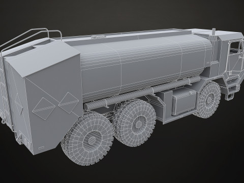 Military Truck V1 - Tanker Modelo 3D