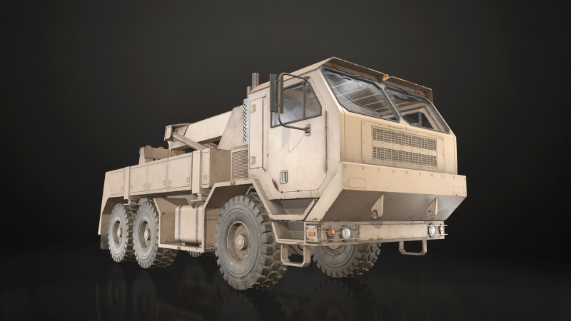 Military Truck V1 - Wrecker 3Dモデル .c4d .max .obj .3ds .fbx .stl .blend 