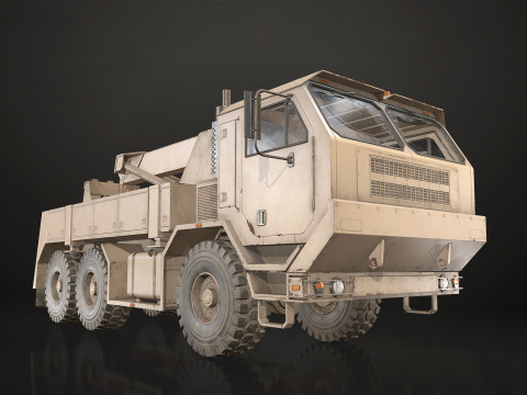 Military Truck V1 - Wrecker 3D 模型