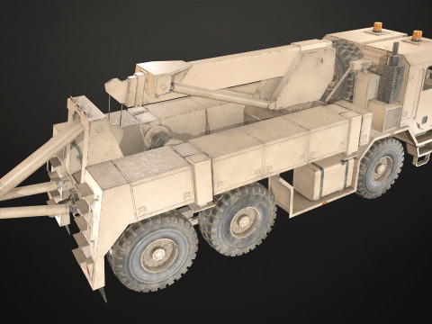 Military Truck V1 - Wrecker 3Dモデル