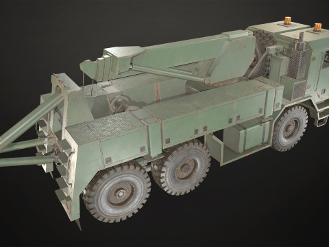 Military Truck V1 - Wrecker 3Dモデル