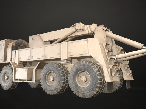 Military Truck V1 - Wrecker 3Dモデル