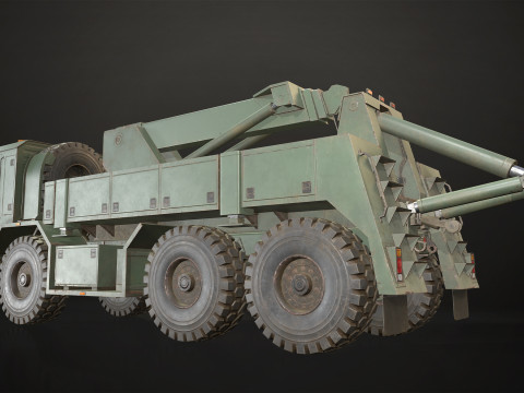 Military Truck V1 - Wrecker 3Dモデル