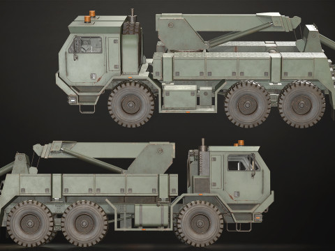 Military Truck V1 - Wrecker 3Dモデル