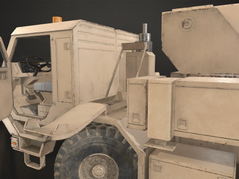 Military Truck V1 - Wrecker 3Dモデル