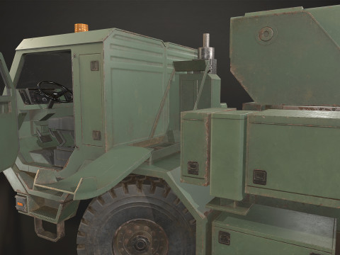 Military Truck V1 - Wrecker 3Dモデル