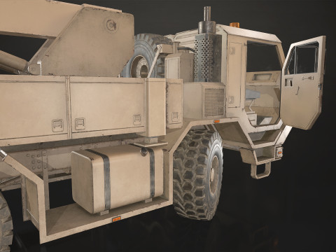 Military Truck V1 - Wrecker 3Dモデル