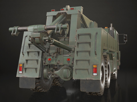Military Truck V1 - Wrecker 3Dモデル