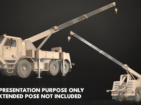 Military Truck V1 - Wrecker 3Dモデル