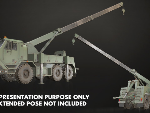Military Truck V1 - Wrecker 3Dモデル
