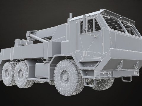 Military Truck V1 - Wrecker 3Dモデル