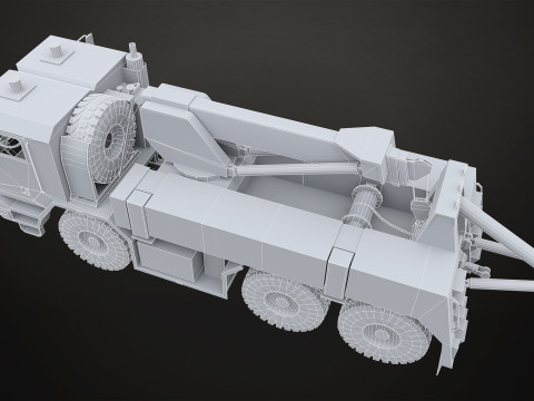 Military Truck V1 - Wrecker 3Dモデル