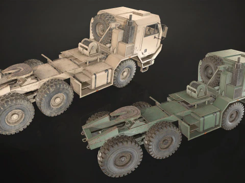 Camion militare V1 - Pacchetto 1 Modello 3D