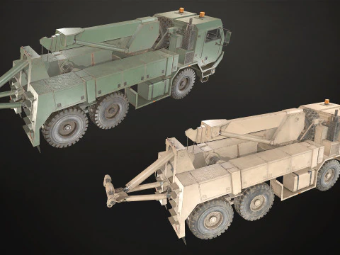 Camion militare V1 - Pacchetto 1 Modello 3D