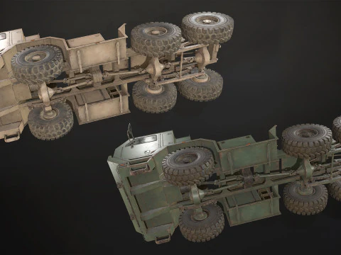 Camion militare V1 - Pacchetto 1 Modello 3D