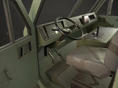 Camion militare V1 - Pacchetto 1 Modello 3D