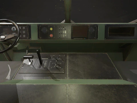 Camion militare V1 - Pacchetto 1 Modello 3D