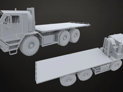 Camion militare V1 - Pacchetto 1 Modello 3D