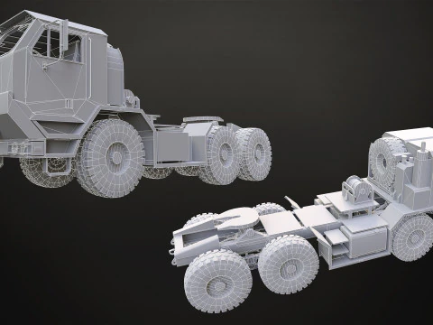 Camion militare V1 - Pacchetto 1 Modello 3D